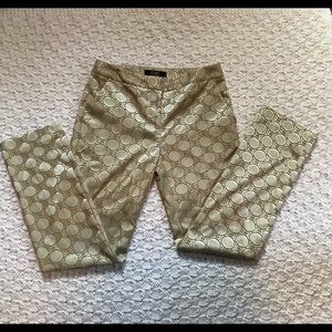 Alex Marie Dress Pants with Gold Circle Pattern